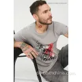 Herren lässig Kurzarm Crew Nacken gedruckt T-Shirts